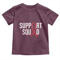 HIV AIDS Awareness Fighter Toddler T Shirt Support Squad Gift - Wonder Print Shop