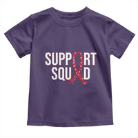 HIV AIDS Awareness Fighter Toddler T Shirt Support Squad Gift - Wonder Print Shop