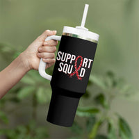 HIV AIDS Awareness Fighter Tumbler With Handle Support Squad Gift - Wonder Print Shop
