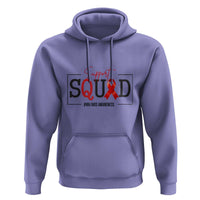 Support Squad Red Ribbon HIV AIDS Awareness Month Gift Hoodie - Wonder Print Shop