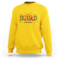 Support Squad Red Ribbon HIV AIDS Awareness Month Gift Sweatshirt - Wonder Print Shop