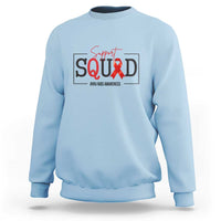 Support Squad Red Ribbon HIV AIDS Awareness Month Gift Sweatshirt - Wonder Print Shop