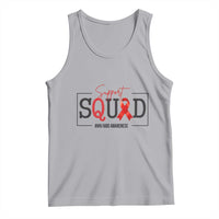 Support Squad Red Ribbon HIV AIDS Awareness Month Gift Tank Top - Wonder Print Shop