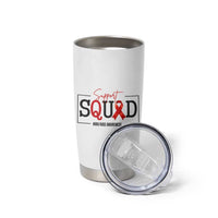 Support Squad Red Ribbon HIV AIDS Awareness Month Gift Tumbler Cup - Wonder Print Shop
