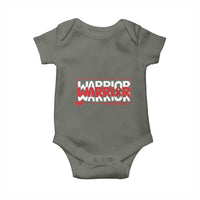 HIV Awareness Warrior Baby Onesie Red Ribbon Fighter Gift - Wonder Print Shop