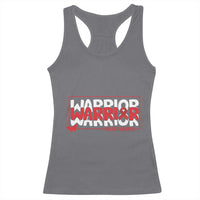 HIV Awareness Warrior Racerback Tank Top Red Ribbon Fighter Gift - Wonder Print Shop