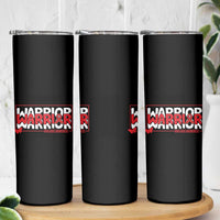 HIV Awareness Warrior Skinny Tumbler Red Ribbon Fighter Gift - Wonder Print Shop