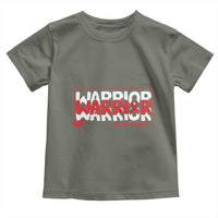 HIV Awareness Warrior Toddler T Shirt Red Ribbon Fighter Gift - Wonder Print Shop