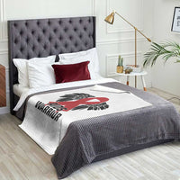 Aids Warrior Throw Blanket Red Ribbon HIV Awareness Gift - Wonder Print Shop