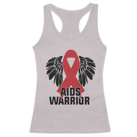Aids Warrior Racerback Tank Top Red Ribbon HIV Awareness Gift - Wonder Print Shop