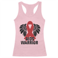 Aids Warrior Racerback Tank Top Red Ribbon HIV Awareness Gift - Wonder Print Shop