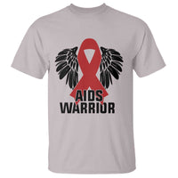 Aids Warrior T Shirt Red Ribbon HIV Awareness Gift - Wonder Print Shop