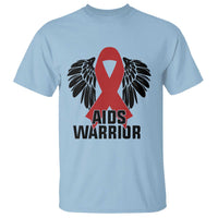 Aids Warrior T Shirt Red Ribbon HIV Awareness Gift - Wonder Print Shop