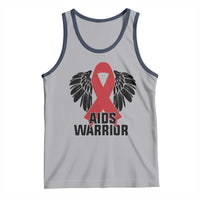 Aids Warrior Tank Top Red Ribbon HIV Awareness Gift - Wonder Print Shop