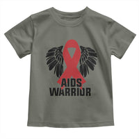 Aids Warrior Toddler T Shirt Red Ribbon HIV Awareness Gift - Wonder Print Shop