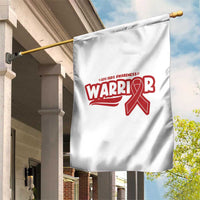 HIV Awareness Warrior Garden Flag Red Ribbon Support Gift - Wonder Print Shop