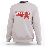 HIV Awareness Warrior Sweatshirt Red Ribbon Support Gift - Wonder Print Shop