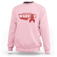 HIV Awareness Warrior Sweatshirt Red Ribbon Support Gift - Wonder Print Shop