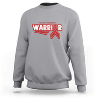 HIV Awareness Warrior Sweatshirt Red Ribbon Support Gift - Wonder Print Shop
