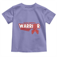HIV Awareness Warrior Toddler T Shirt Red Ribbon Support Gift - Wonder Print Shop