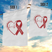 Never Forget World AIDS Day Garden Flag Red Ribbon HIV Awareness Gift - Wonder Print Shop