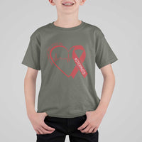 Never Forget World AIDS Day T Shirt For Kid Red Ribbon HIV Awareness Gift - Wonder Print Shop