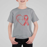Never Forget World AIDS Day T Shirt For Kid Red Ribbon HIV Awareness Gift - Wonder Print Shop
