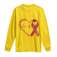 Never Forget World AIDS Day Long Sleeve Shirt Red Ribbon HIV Awareness Gift - Wonder Print Shop