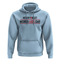 World AIDS Day Never Forget Hoodie Red Ribbon Support Gift - Wonder Print Shop