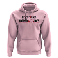 World AIDS Day Never Forget Hoodie Red Ribbon Support Gift - Wonder Print Shop