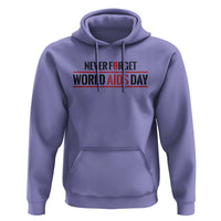 World AIDS Day Never Forget Hoodie Red Ribbon Support Gift - Wonder Print Shop