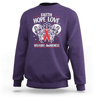 Red Ribbon Faith Hope Love Sweatshirt World AIDS Day Gift - Wonder Print Shop
