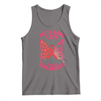 Faith Hope Love HIV Butterfly Tank Top Awareness Month Gift - Wonder Print Shop