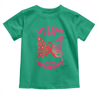 Faith Hope Love HIV Butterfly Toddler T Shirt Awareness Month Gift - Wonder Print Shop