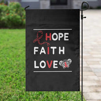 Faith Hope Love HIV AIDS Awareness Garden Flag Hope Strength Empowerment Gift - Wonder Print Shop