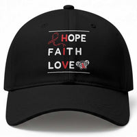 Faith Hope Love HIV AIDS Awareness Baseball Cap Hope Strength Empowerment Gift