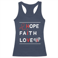 Faith Hope Love HIV AIDS Awareness Racerback Tank Top Hope Strength Empowerment Gift - Wonder Print Shop