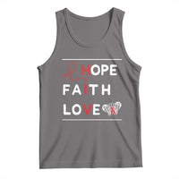Faith Hope Love HIV AIDS Awareness Tank Top Hope Strength Empowerment Gift - Wonder Print Shop