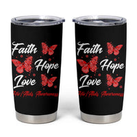 Faith Hope Love HIV AIDS Awareness Butterfly Gift Tumbler Cup - Wonder Print Shop