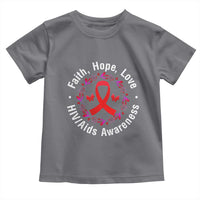 HIV Awareness Empowerment Gift Toddler T Shirt Faith Hope Love - Wonder Print Shop
