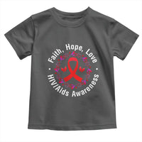 HIV Awareness Empowerment Gift Toddler T Shirt Faith Hope Love - Wonder Print Shop