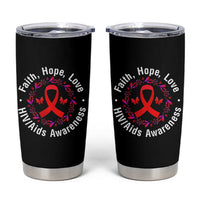 HIV Awareness Empowerment Gift Tumbler Cup Faith Hope Love - Wonder Print Shop