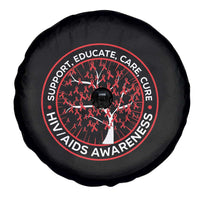 HIV AIDS Awareness Empowerment Gift Spare Tire Cover Support Educate Care Cure - Wonder Print Shop