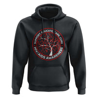 HIV AIDS Awareness Empowerment Gift Hoodie Support Educate Care Cure - Wonder Print Shop