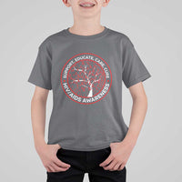 HIV AIDS Awareness Empowerment Gift T Shirt For Kid Support Educate Care Cure - Wonder Print Shop
