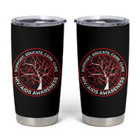 HIV AIDS Awareness Empowerment Gift Tumbler Cup Support Educate Care Cure - Wonder Print Shop