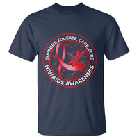 Support Educate Care Cure T Shirt HIV Awareness Month Gift - Wonder Print Shop