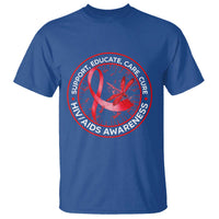 Support Educate Care Cure T Shirt HIV Awareness Month Gift - Wonder Print Shop