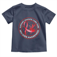 Support Educate Care Cure Toddler T Shirt HIV Awareness Month Gift - Wonder Print Shop