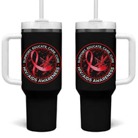 Support Educate Care Cure Tumbler With Handle HIV Awareness Month Gift - Wonder Print Shop